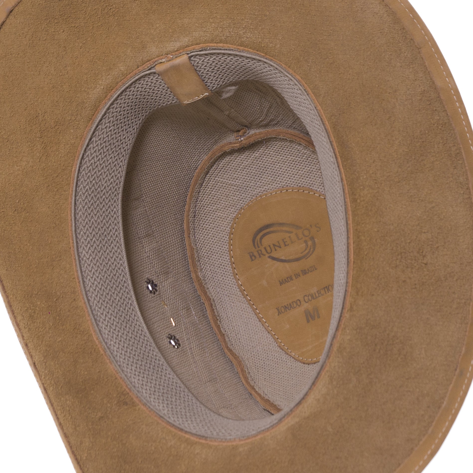 Brunello\'s Xonado Women\'s White Leather Western Cowgirl Hat  Made In Brazil Brunello main image 3